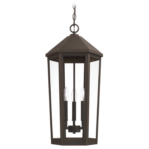 Capital Lighting Ellsworth Outdoor Hanging Light in Oiled Bronze by Capital Lighting 926933OZ