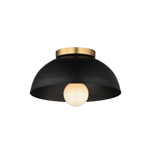 Maxim Lighting Thelonious 12-Inch Flush Mount in Black & Brass by Maxim Lighting 10020BKNAB