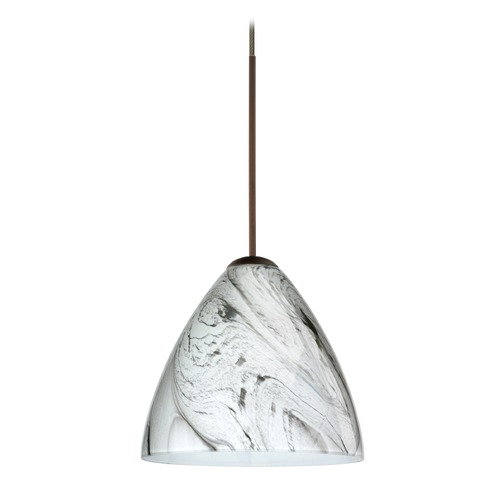 Besa Lighting Besa Lighting Mia Bronze LED Mini-Pendant Light 1XT-1779MG-LED-BR