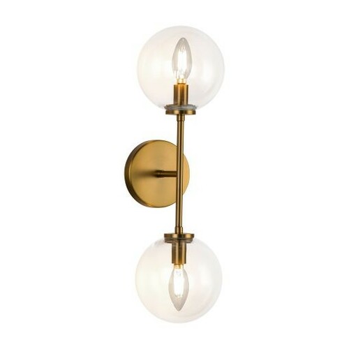 Alora Lighting Cassia 2-Light Wall Sconce in Aged Gold by Alora Lighting WV549220AGCL