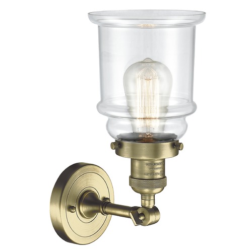 Innovations Lighting Canton Antique Brass Sconce by Innovations Lighting 203-AB-G182