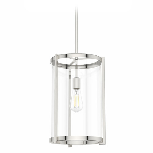 Hunter Fan Company Hunter Fan Company Astwood Polished Nickel Pendant Light with Cylindrical Shade 19950