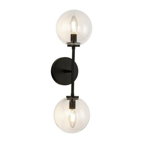 Alora Lighting Cassia 2-Light Wall Sconce in Matte Black by Alora Lighting WV549220MBCL