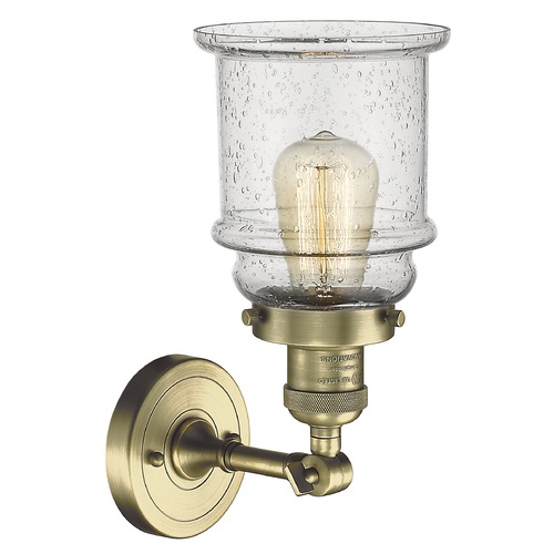 Innovations Lighting Canton Antique Brass Sconce by Innovations Lighting 203-AB-G184