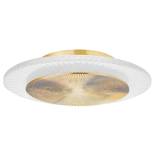 Corbett Lighting Corbett Lighting Topaz Vintage Polished Brass LED Flushmount Light 328-16-VPB