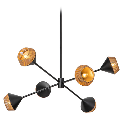 Alora Lighting Alora Lighting Alan Pepin Daphne Matte Black Chandelier CH633638MBBR