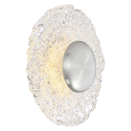Satco Lighting Riverbed Polished Nickel LED Flush Mount by Satco Lighting 62/1493