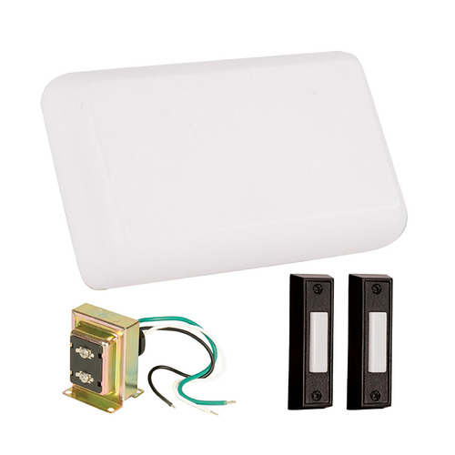Craftmade Lighting Chimes White Doorbell Chime by Craftmade Lighting CK1001-W