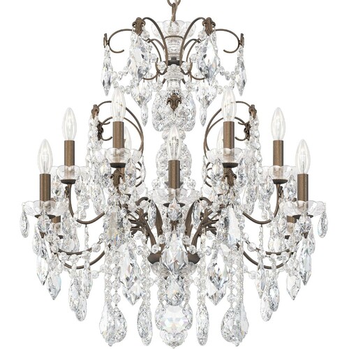 Schonbek Lighting Century Etruscan Gold Crystal Chandelier by Schonbek Lighting 1712-23