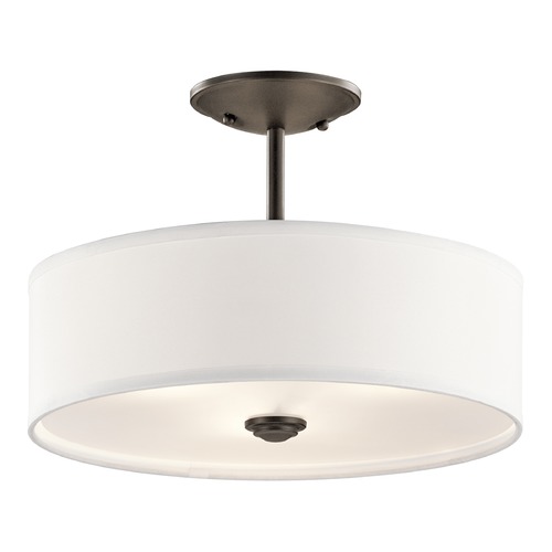 Kichler Lighting Shailene 14-Inch Semi-Flush Mount in Old Bronze by Kichler Lighting 43675OZ