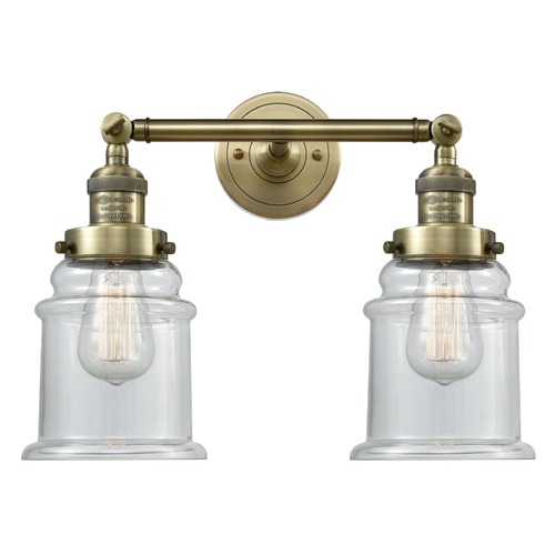 Innovations Lighting Canton Antique Brass Bathroom Light by Innovations Lighting 208-AB-G182