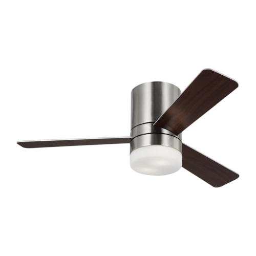 Generation Lighting Fan Collection Era 44-Inch Hugger LED Fan in Brushed Steel by Generation Lighting Fan 3ERHR44BSD