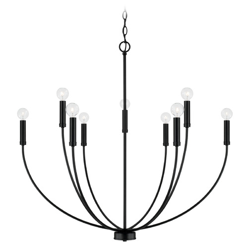 HomePlace by Capital Lighting Homeplace By Capital Lighting Ansley Matte Black Chandelier 452191MB