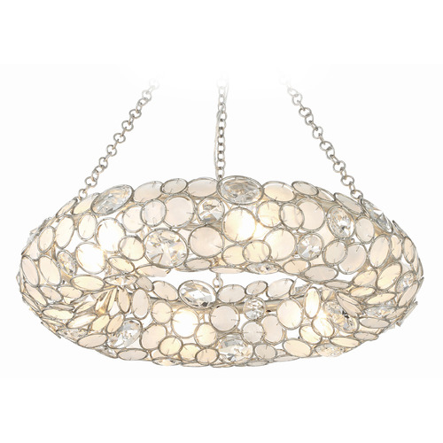 Crystorama Lighting Crystorama Lighting Palla Antique Silver Chandelier 525-SA