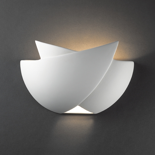 Justice Design Group Sconce Wall Light in Bisque by Justice Design Group CER-2500-BIS