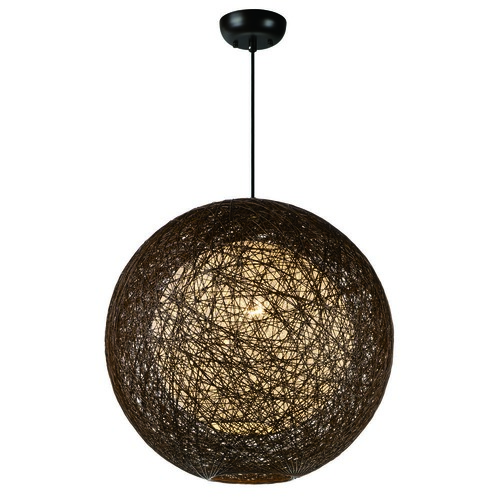 Maxim Lighting Bali Hemp Twine Pendant in Chocolate by Maxim Lighting 14405CHWT