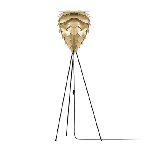 UMAGE UMAGE Matte Black Floor Lamp with Abstract Shade 2095_4012