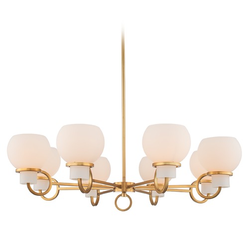 Kalco Lighting Ascher 8-Light Chandelier in Winter Brass by Kalco Lighting 513073WB