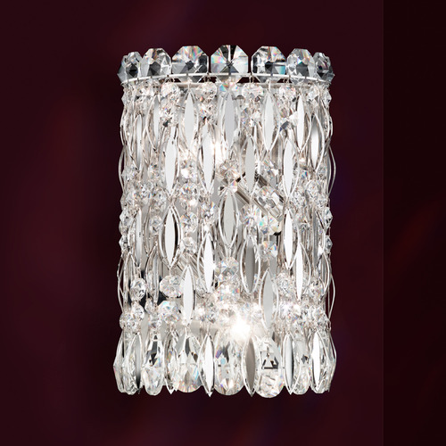 Schonbek Lighting Schonbek Worldwide Lighting Sarella Polished Stainless Steel Sconce RS8333N-401R