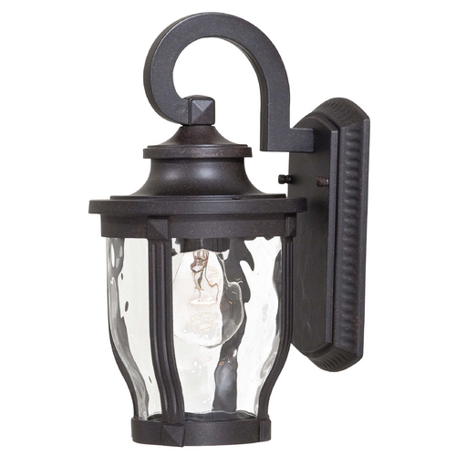 Minka Lavery Outdoor Wall Light with Clear Glass in Corona Bronze by Minka Lavery 8761-166