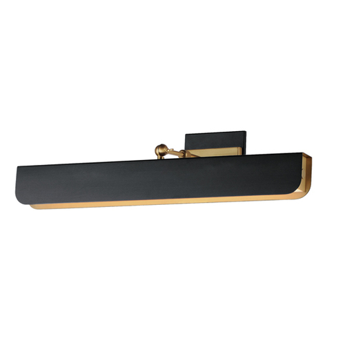 Maxim Lighting Miles 24-Inch Articulating LED Wall Light in Black & Brass by Maxim 10712WTBKNAB