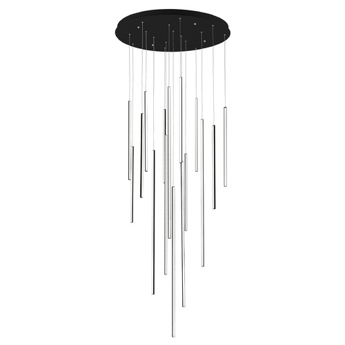 Kuzco Lighting Chute Black LED Multi-Light Pendant by Kuzco Lighting MP14932-BK