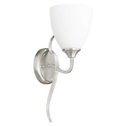 Quorum Lighting Jardin Satin Nickel Sconce by Quorum Lighting 5427-1-65