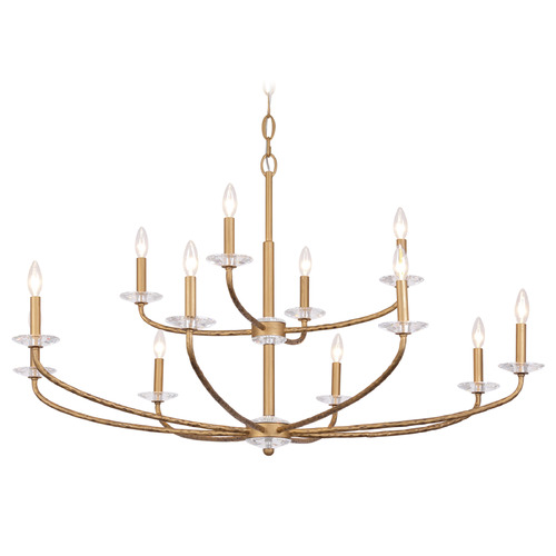 Minka Lavery Atella 12-Light Chandelier in Ashen Gold by Minka Lavery 5288-788