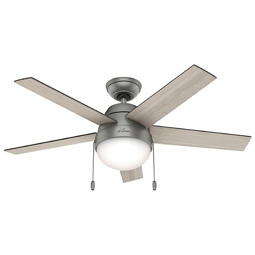 Hunter Fan Company 46-Inch Anslee Matte Silver by Hunter Fan Company 59267