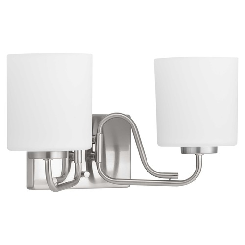 Progress Lighting Tobin Brushed Nickel 2-Light Bathroom Light by Progress Lighting P300219-009