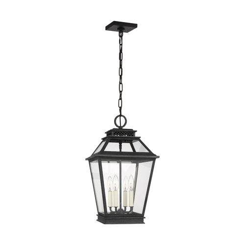 Visual Comfort Studio Collection Chapman & Meyers Falmouth Dark Weathered Zinc Outdoor Hanging Lantern by Visual Comfort Studio CO1054DWZ