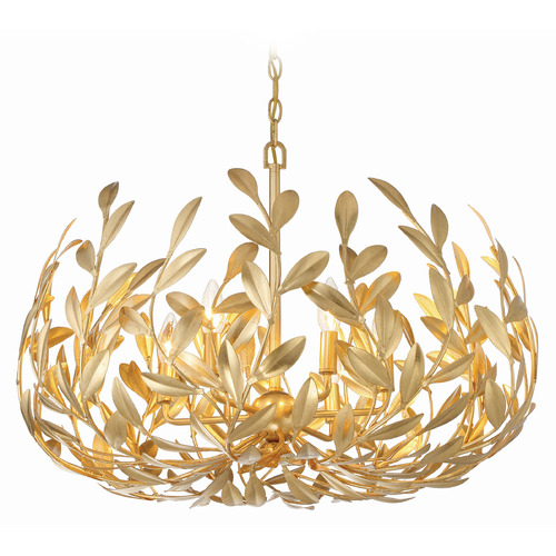 Crystorama Lighting Crystorama Lighting Broche Antique Gold Chandelier 533-GA