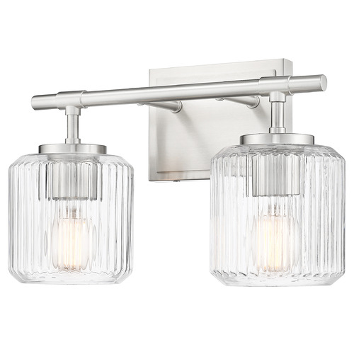 Z-Lite Z-Lite Landon Brushed Nickel Bathroom Light 7515-2V-BN