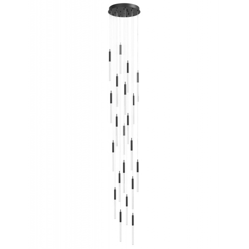 Avenue Lighting Main Street LED Multi-Light Pendant in Black by Avenue Lighting HF2021-SNW-BK