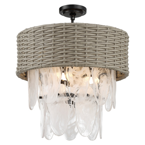 Minka Lavery Breakers Isle 6-Light Convertible Pendant in Coal by Minka Lavery 5296-66A