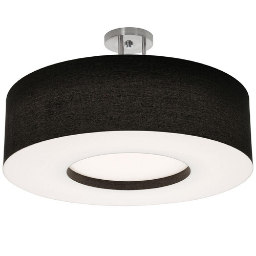AFX Lighting Afx Lighting Montclair Satin Nickel LED Semi-Flushmount Light MCF2432L5AJUD-BKSF