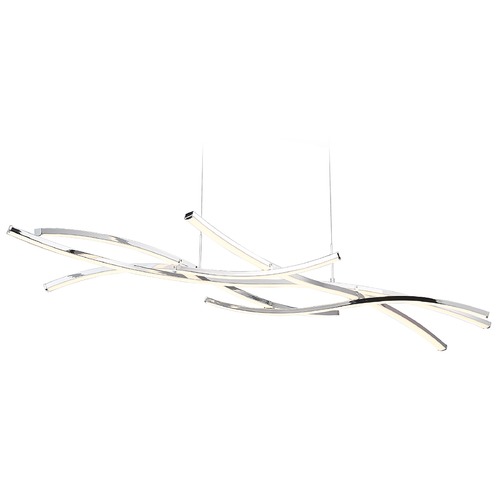 WAC Lighting Divergence Chrome LED Chandelier by WAC Lighting PD-60964-CH