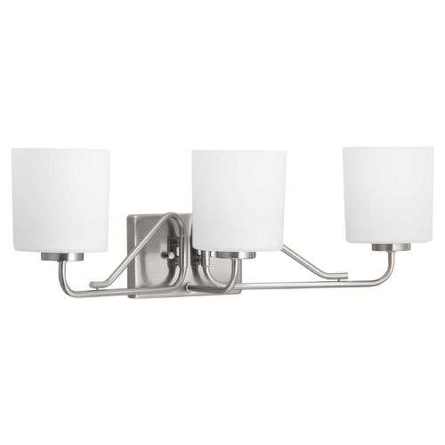 Progress Lighting Tobin Brushed Nickel 3-Light Bathroom Light by Progress Lighting P300220-009