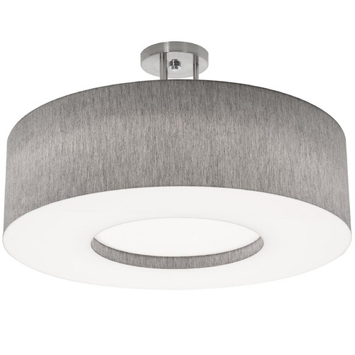 AFX Lighting Afx Lighting Montclair Satin Nickel LED Semi-Flushmount Light MCF2432L5AJUD-GYSF
