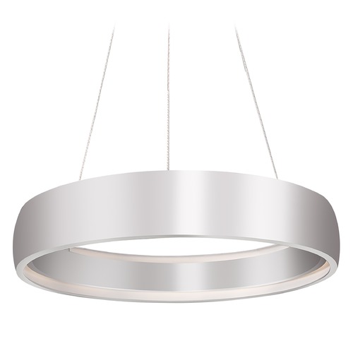 Kuzco Lighting Modern Brushed Silver LED Pendant 3000K 425LM by Kuzco Lighting PD22723-BS