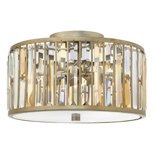 Fredrick Ramond Gemma Medium Flush Mount in Silver Leaf by Fredrick Ramond FR33731SLF