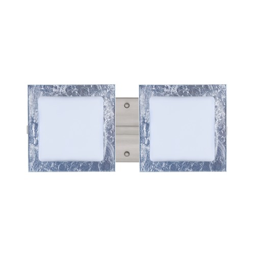 Besa Lighting Besa Lighting Alex Satin Nickel LED Bathroom Light 2WS-7735SF-LED-SN