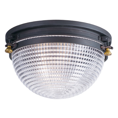 Maxim Lighting Portside Oil Rubbed Bronze & Antique Brass Flush Mount by Maxim Lighting 10180OIAB