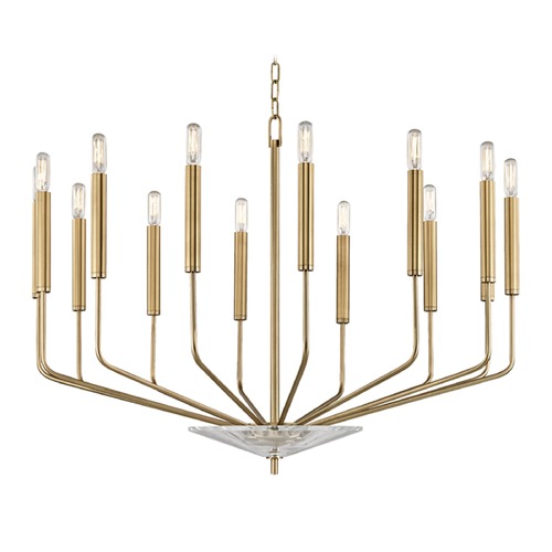 Hudson Valley Lighting Gideon 14-Light Chandelier in Aged Brass by Hudson Valley Lighting 2614-AGB