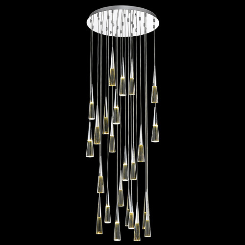 Avenue Lighting Avalon 25-Light Polished Chrome LED Multi-Light Pendant by Avenue Lighting HF3825-CH
