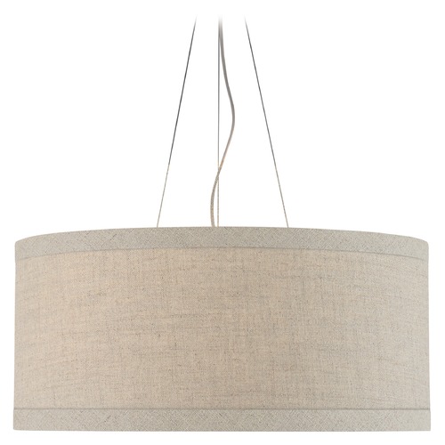 Visual Comfort Signature Collection Kate Spade New York Walker Pendant in Light Cream by Visual Comfort Signature KS5079LCNL