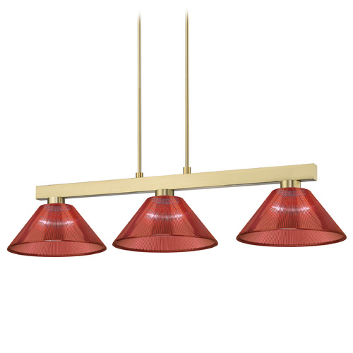 Z-Lite Z-Lite Cobalt Modern Gold Billiard Light with Conical Shade 152MGLD-ARBG