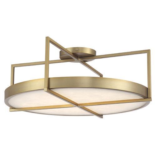 Minka Lavery Boada 9-Inch LED Semi-Flush in Soft Brass by Minka Lavery 5617-695-L