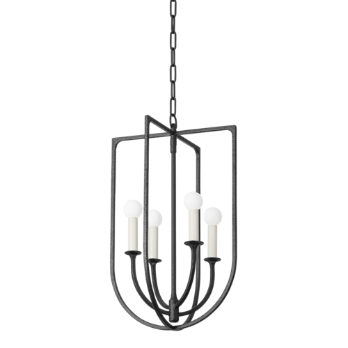 Troy Lighting Kael 4-Light Pendant in Black Iron by Troy Lighting F3214-BI