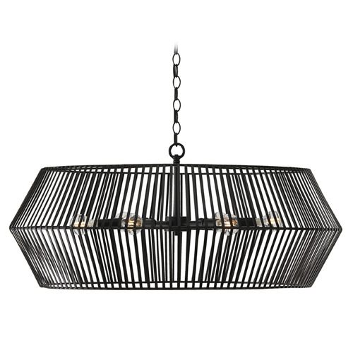 Capital Lighting Capital Lighting Kaiya Matte Black Pendant Light with Abstract Shade 430361MB